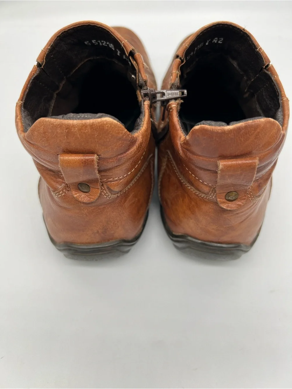 Buckaroo Men's Casual Leather Ankle Boots in Brown